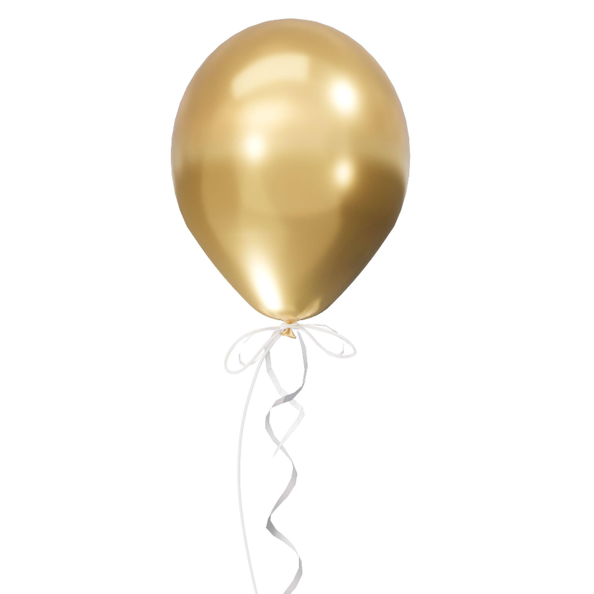 25ct, 12in, Metallic Lux™ Brilliant Gold Premium Latex Balloons - Luxaire™